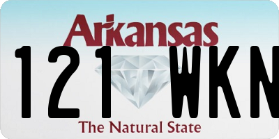 AR license plate 121WKN