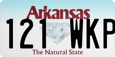 AR license plate 121WKP