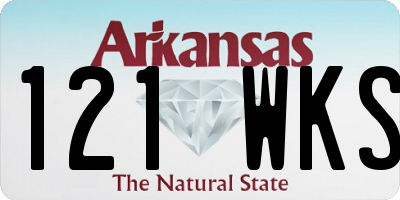 AR license plate 121WKS