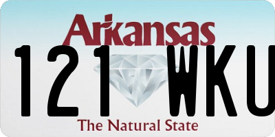AR license plate 121WKU