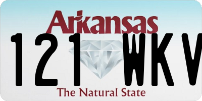 AR license plate 121WKV