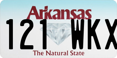 AR license plate 121WKX