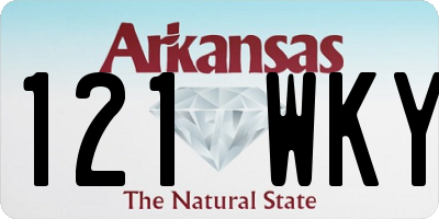 AR license plate 121WKY