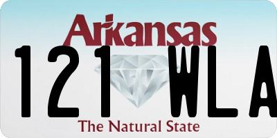 AR license plate 121WLA