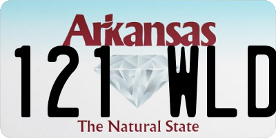 AR license plate 121WLD