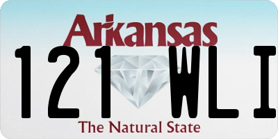AR license plate 121WLI