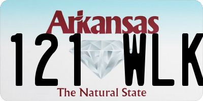 AR license plate 121WLK