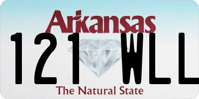 AR license plate 121WLL