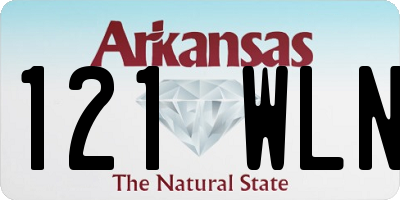 AR license plate 121WLN