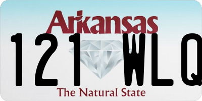 AR license plate 121WLQ