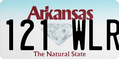 AR license plate 121WLR