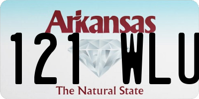 AR license plate 121WLU