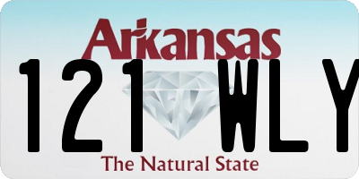 AR license plate 121WLY