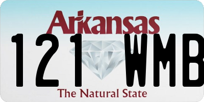AR license plate 121WMB