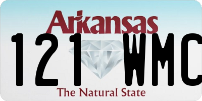 AR license plate 121WMC
