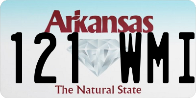 AR license plate 121WMI