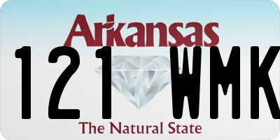 AR license plate 121WMK