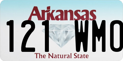 AR license plate 121WMO