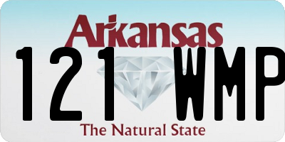 AR license plate 121WMP