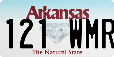 AR license plate 121WMR