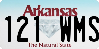 AR license plate 121WMS