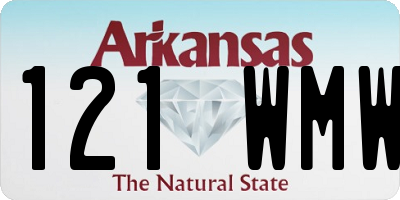AR license plate 121WMW