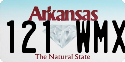 AR license plate 121WMX