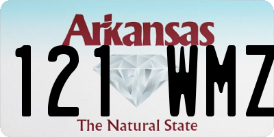 AR license plate 121WMZ