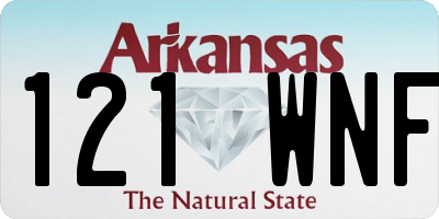 AR license plate 121WNF