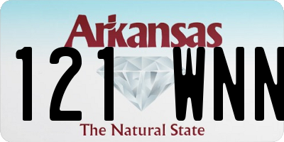 AR license plate 121WNN