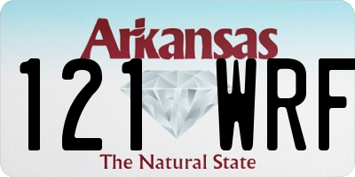 AR license plate 121WRF