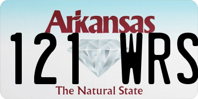 AR license plate 121WRS