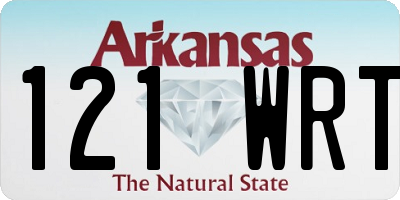 AR license plate 121WRT