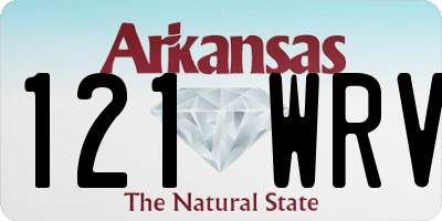 AR license plate 121WRV