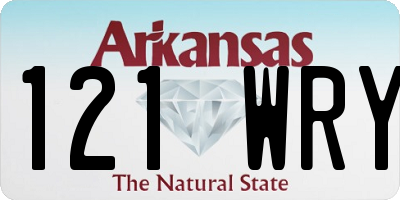 AR license plate 121WRY