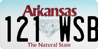 AR license plate 121WSB