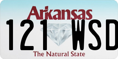 AR license plate 121WSD