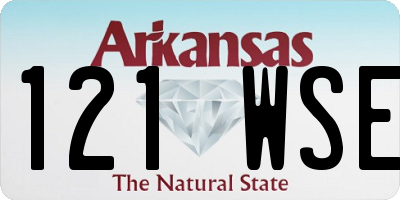 AR license plate 121WSE