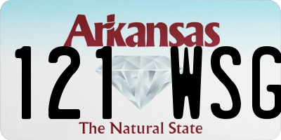 AR license plate 121WSG