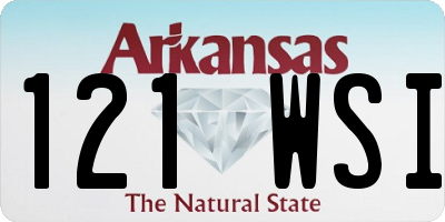 AR license plate 121WSI