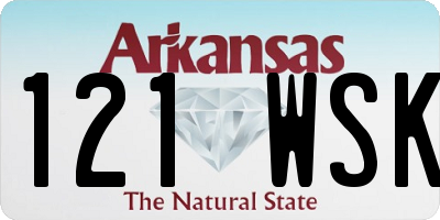 AR license plate 121WSK