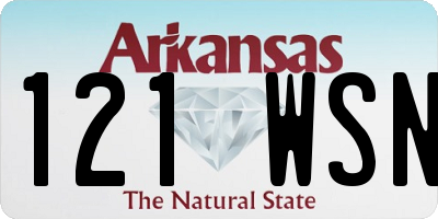 AR license plate 121WSN