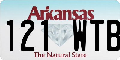 AR license plate 121WTB