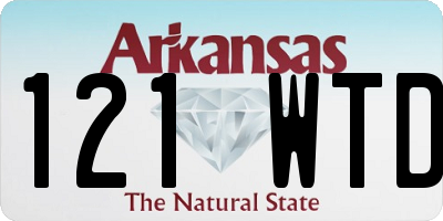 AR license plate 121WTD