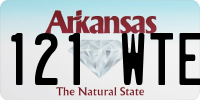 AR license plate 121WTE