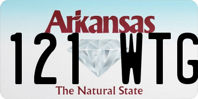 AR license plate 121WTG