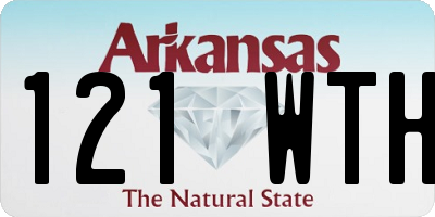 AR license plate 121WTH