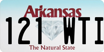 AR license plate 121WTI