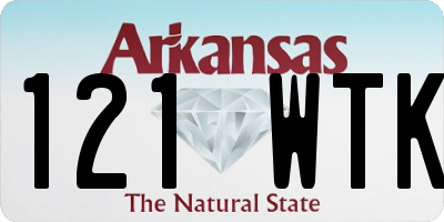 AR license plate 121WTK