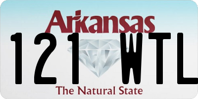 AR license plate 121WTL
